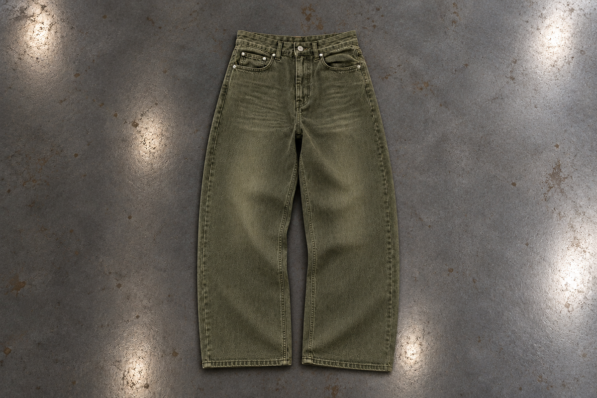 Olive Green Jeans